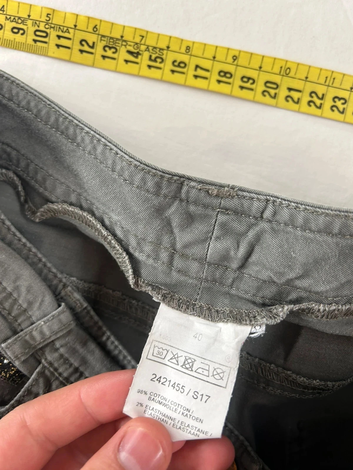 Calça jeans cinza vintage – photo 8